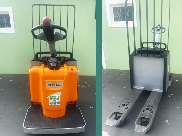 A MAJ oferece a Transpaleteira Elétrica ERX é Indicada para operações de transporte horizontal de carga, distribuição de pallets pelo armazém e, principalmente, para descarga de caminhão em docas. Suporta até 2.700 Kg. Entre em contato!